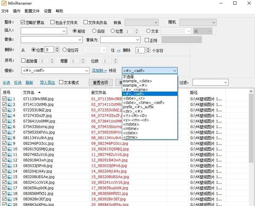 3.jpg 批量文件文件夹重命名工具MiniRenamer_v2.2.1更新版