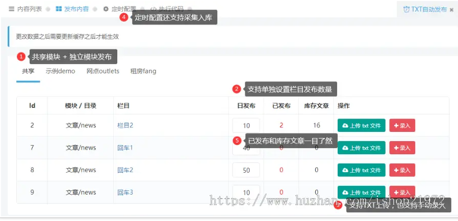 讯睿cms定时发布(采集+TXT上传)插件商业无限制版